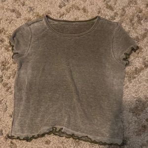 American Eagle green washed out tee shirt!